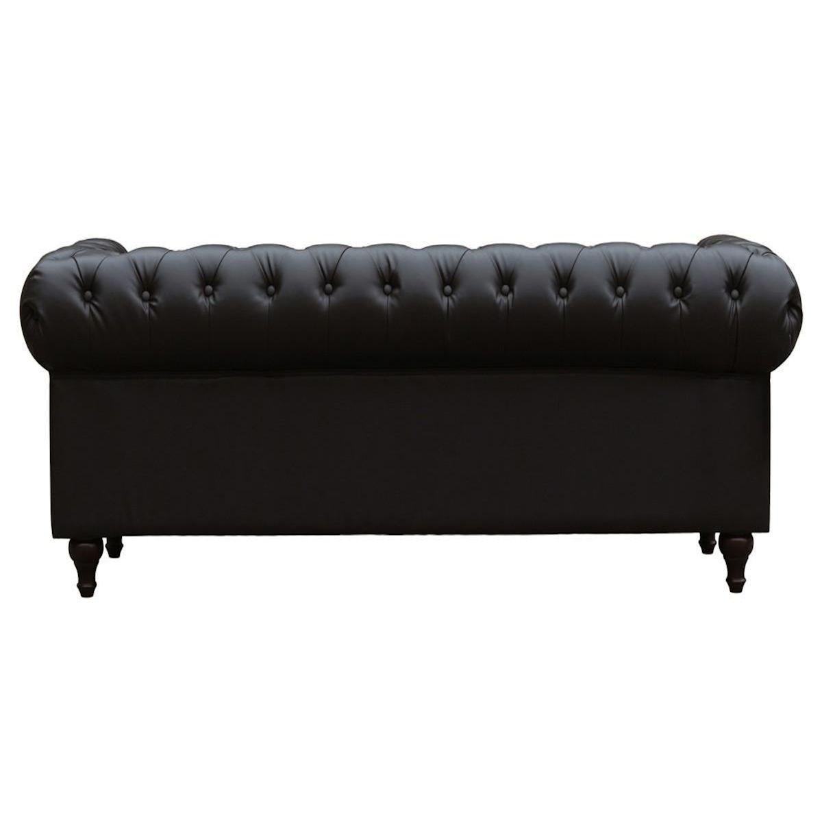 Habitat et Jardin Canapé fixe Chesterfield  Aliza  - 204 x 80 x 58 cm - 3 places - Marron