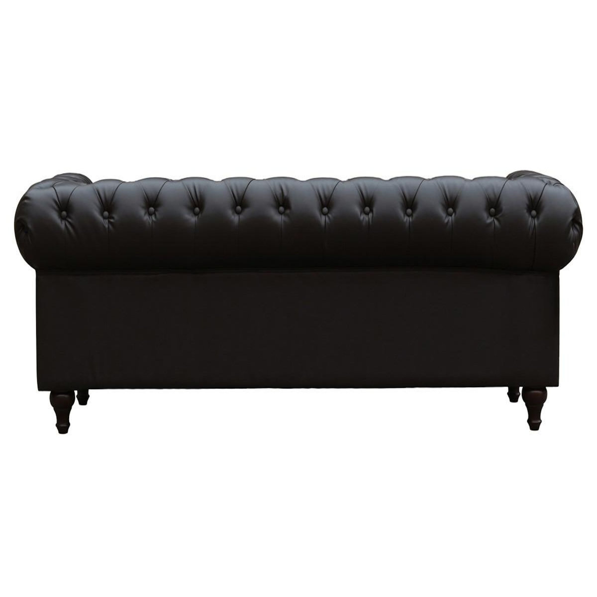 Habitat et Jardin Canapé fixe Chesterfield  Aliza  - 204 x 80 x 58 cm - 3 places - Marron