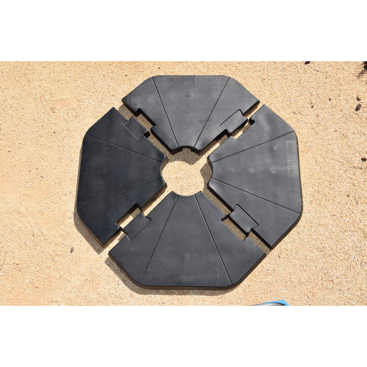 Dalles à lester en 4 modules pour parasol déporté