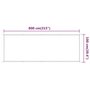 Voir la diapositive 6 : VIDAXL Auvent vertical Blanc 100x800 cm Tissu oxford