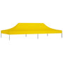 Voir la diapositive 2 : VIDAXL Toit de tente de reception 6x3 m Jaune 270 g/m^2