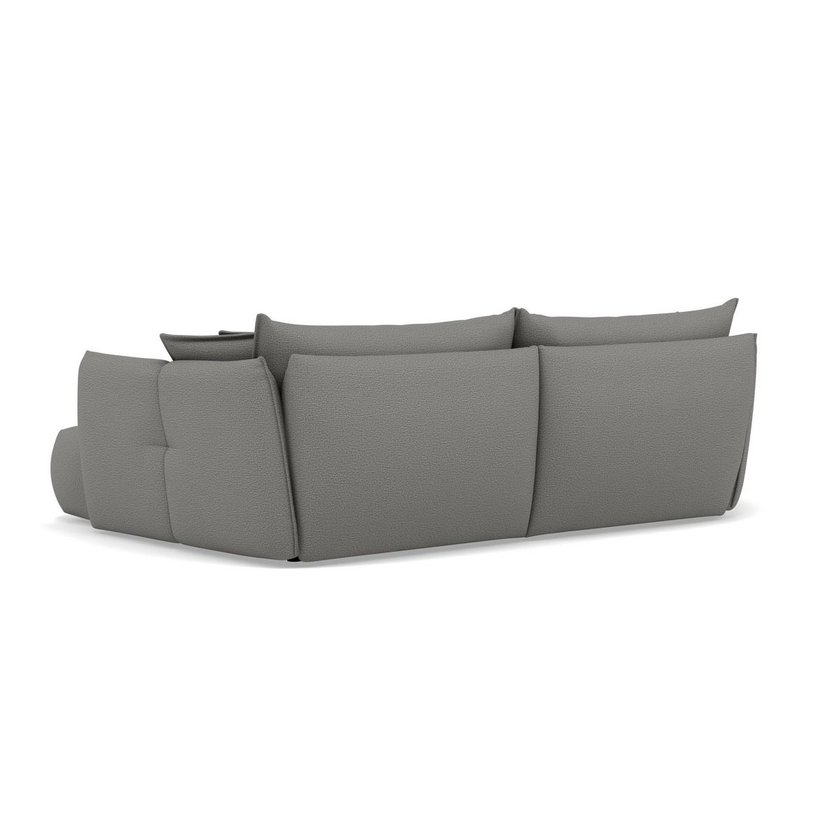 LISA DESIGN Cassiopee - canapé d'angle droit 4 places en tissu texturé