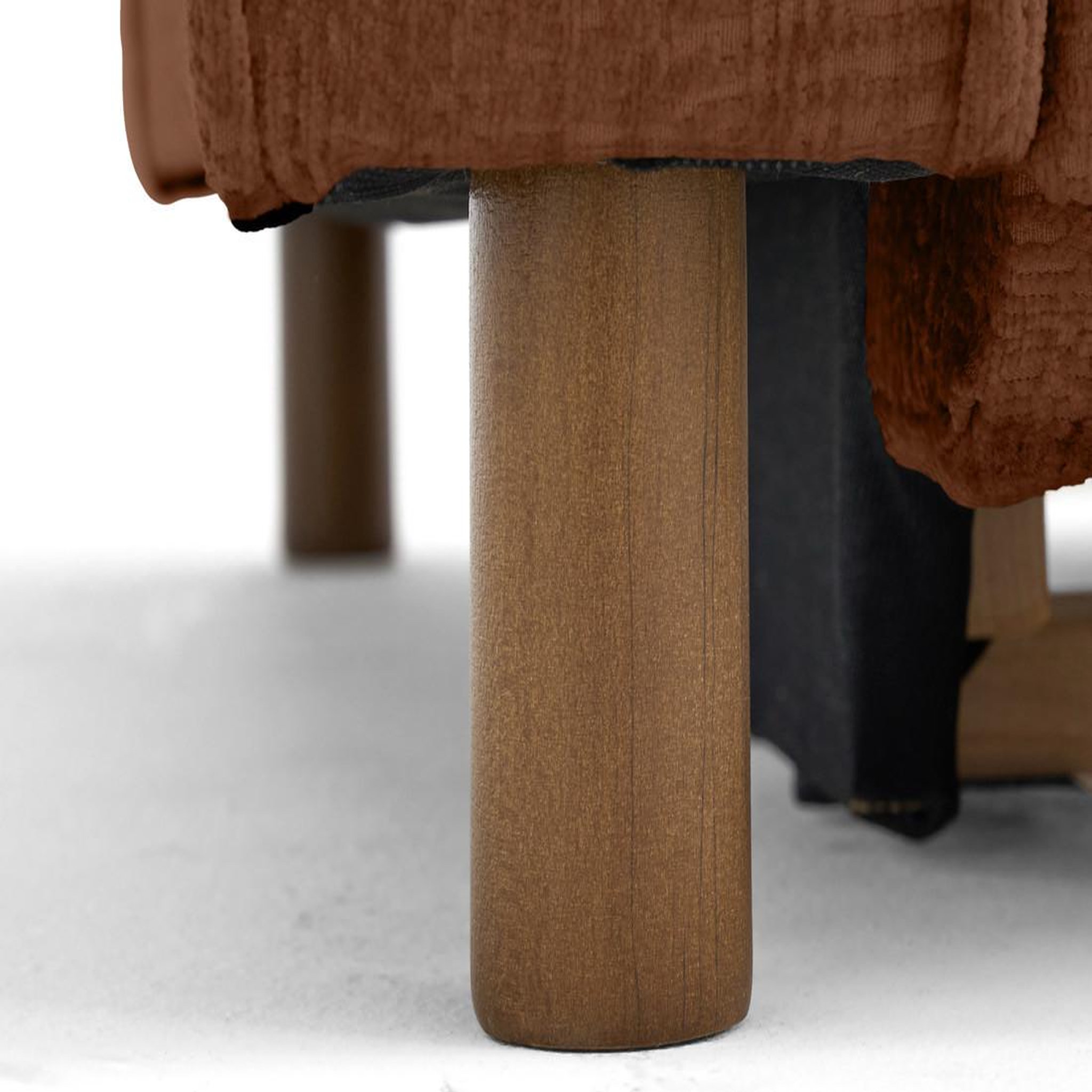Voir la diapositive 3 : LISA DESIGN Jake - canapé d'angle droit 5 places convertible en tissu velours relief