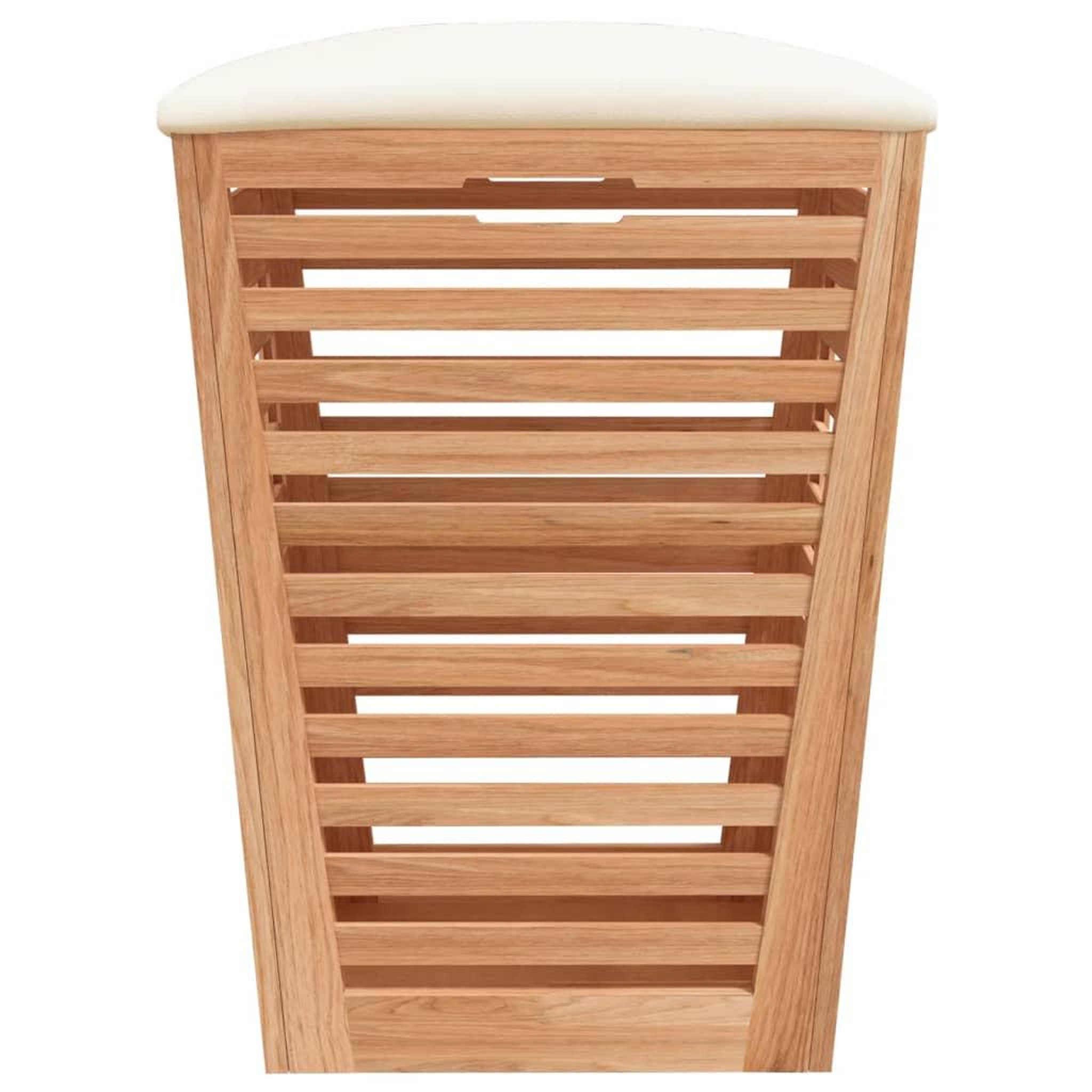 Voir la diapositive 5 : VIDAXL Tabouret de salle de bain 40,5x40,5x56 cm bois massif de noyer