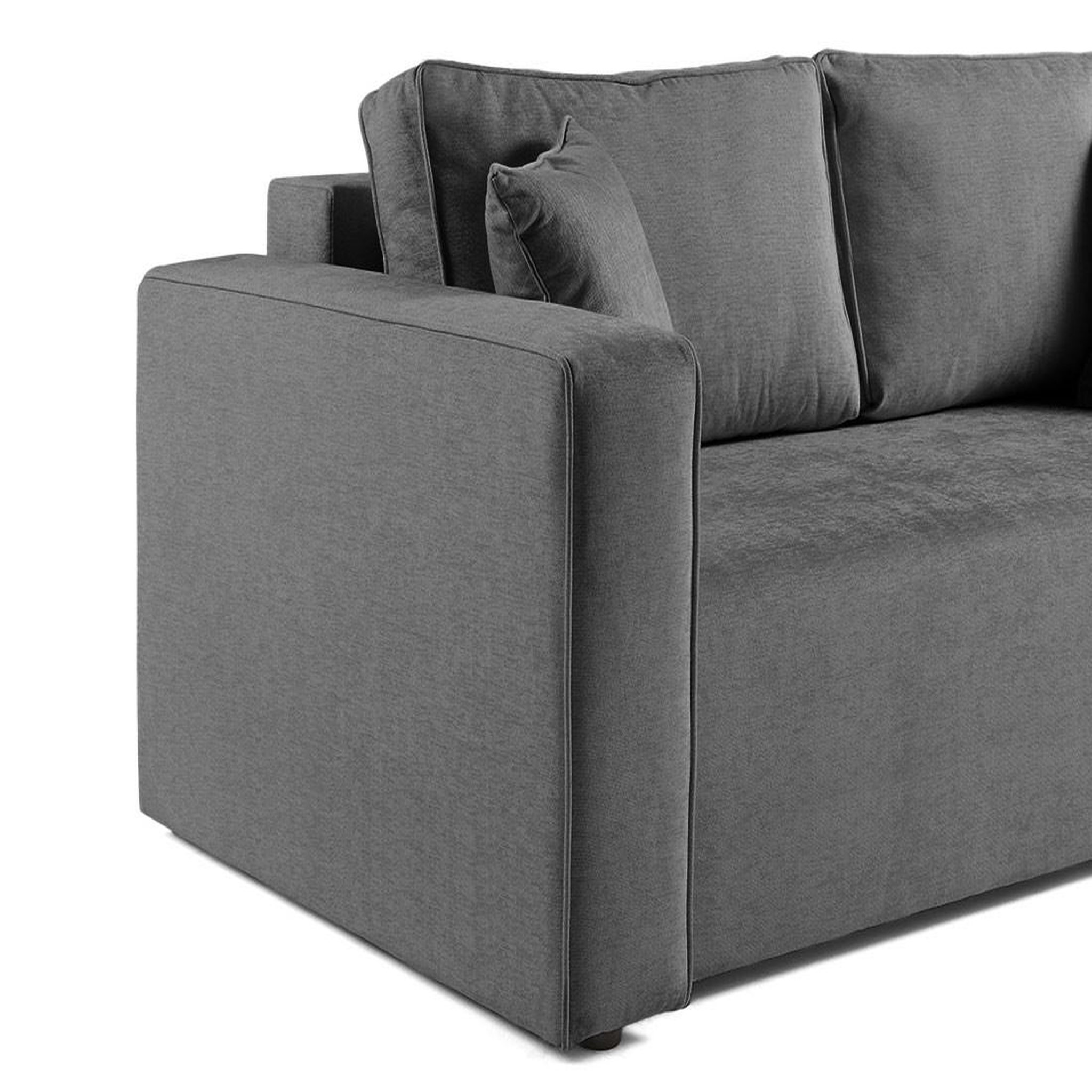 Voir la diapositive 6 : BEST MOBILIER Topaze - canapé droit 2 places - en tissu