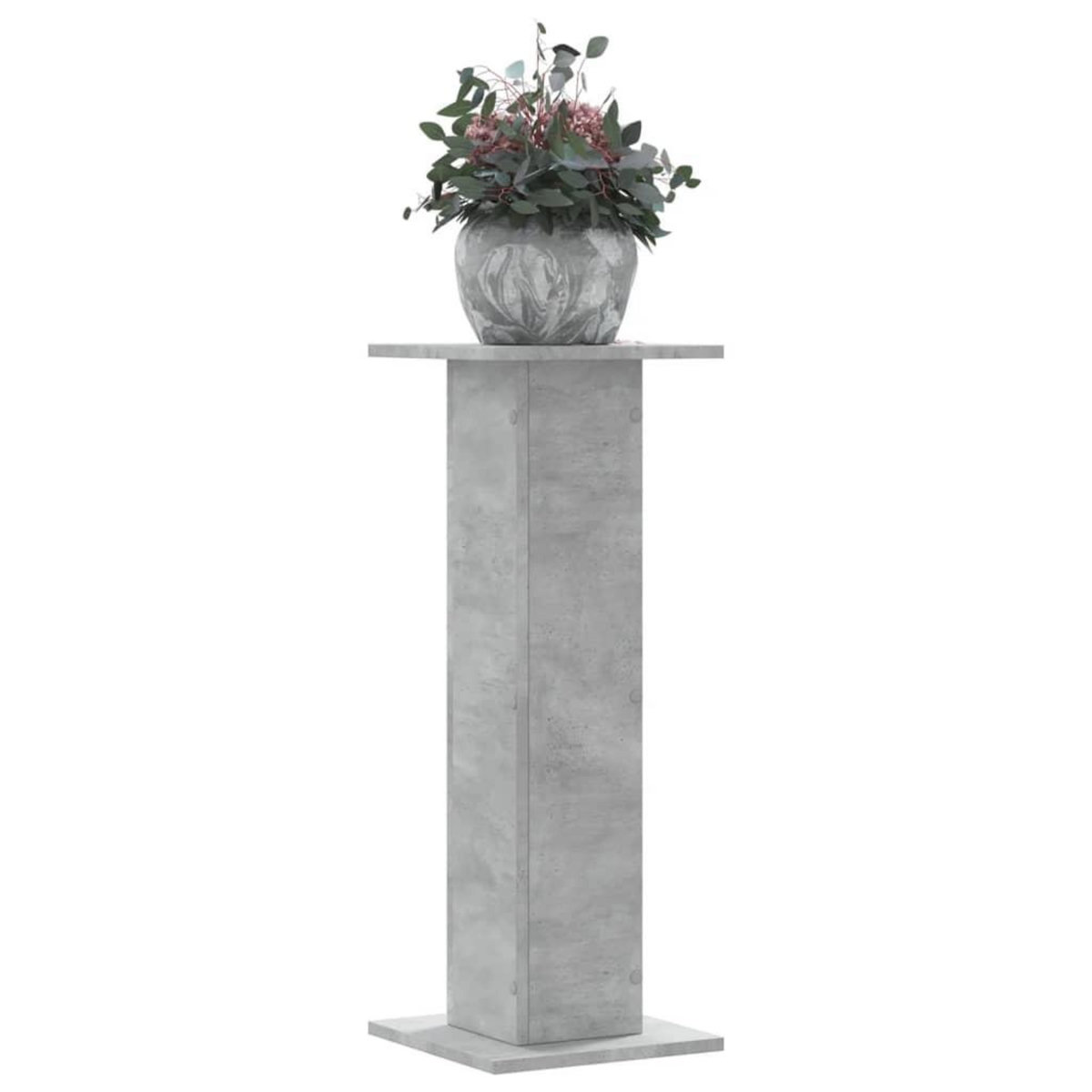 VIDAXL Supports pour plantes 2 pcs gris beton bois d'ingenierie