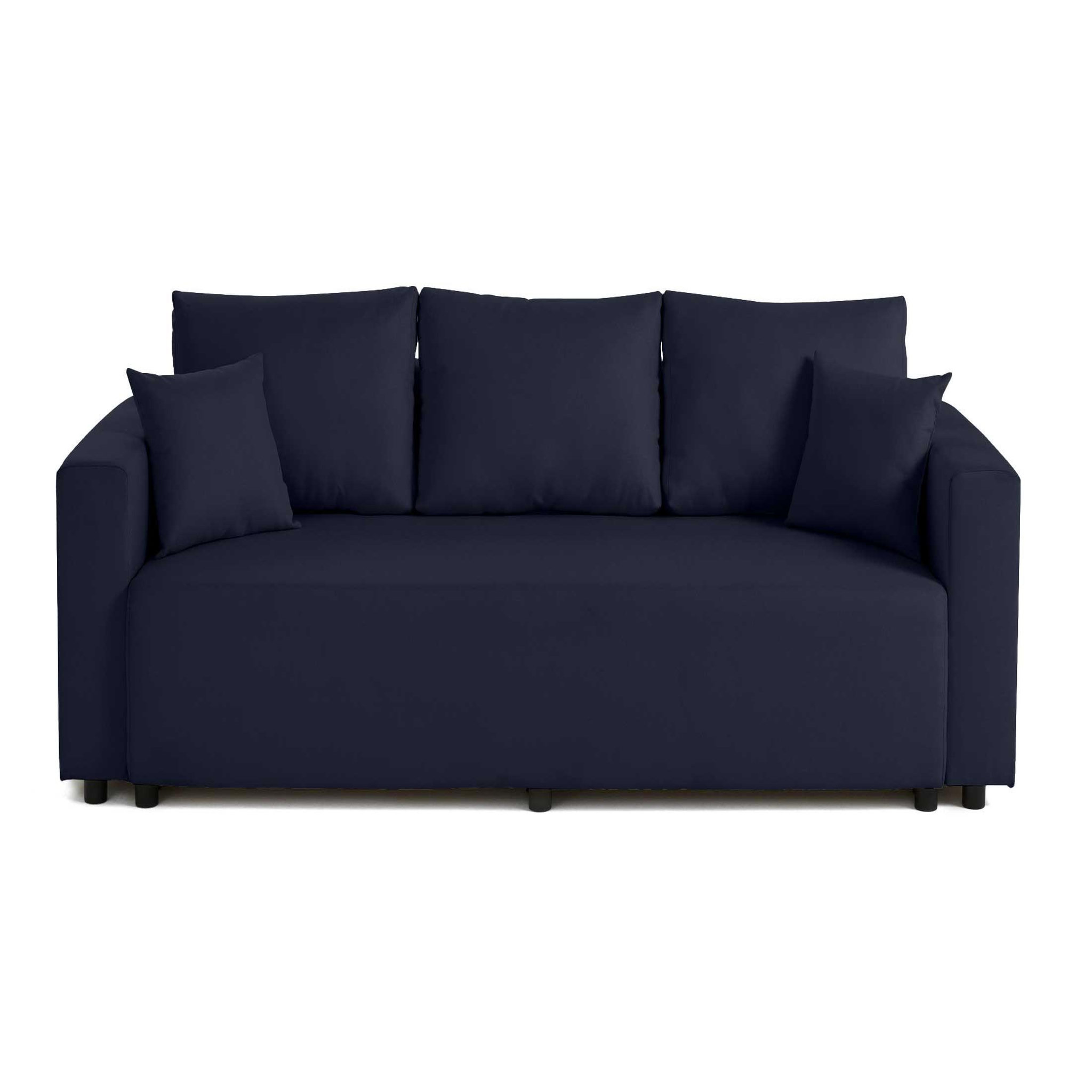 Voir la diapositive 1 : BEST MOBILIER Regala - canapé 3 places - convertible avec coffre - en tissu