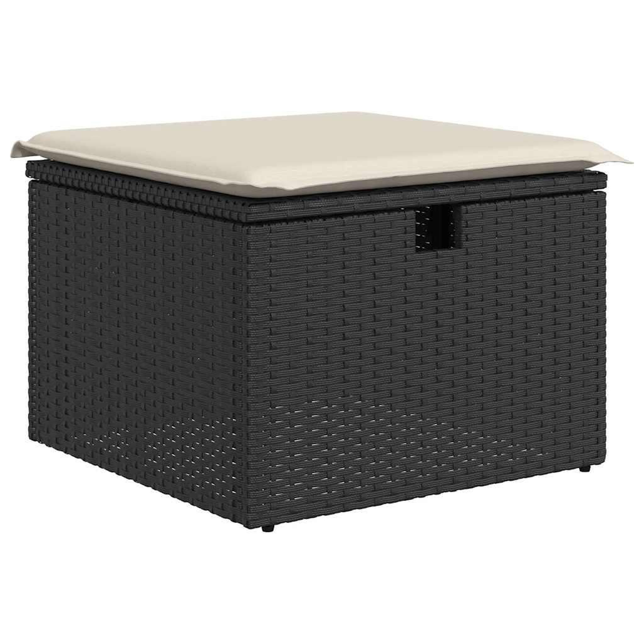 Voir la diapositive 5 : VIDAXL Salon de jardin 8 pcs avec coussins noir resine tressee