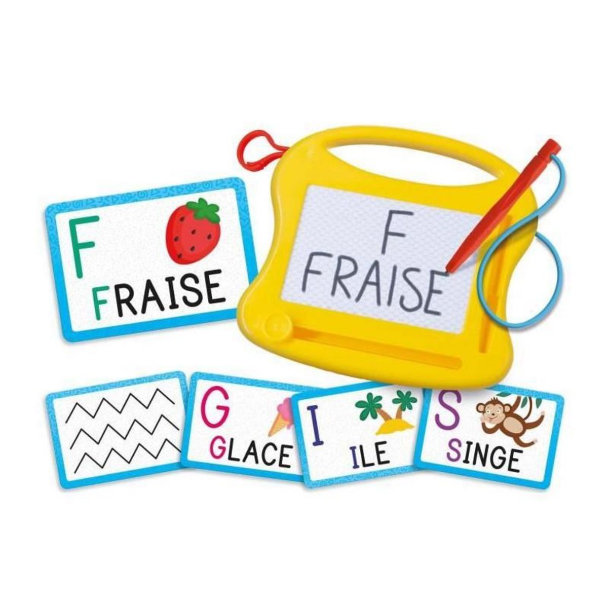 LISCIANI GIOCHI Alphabet - Mini ardoise magique - CAROTINA - Apprentissage de l'alphabet