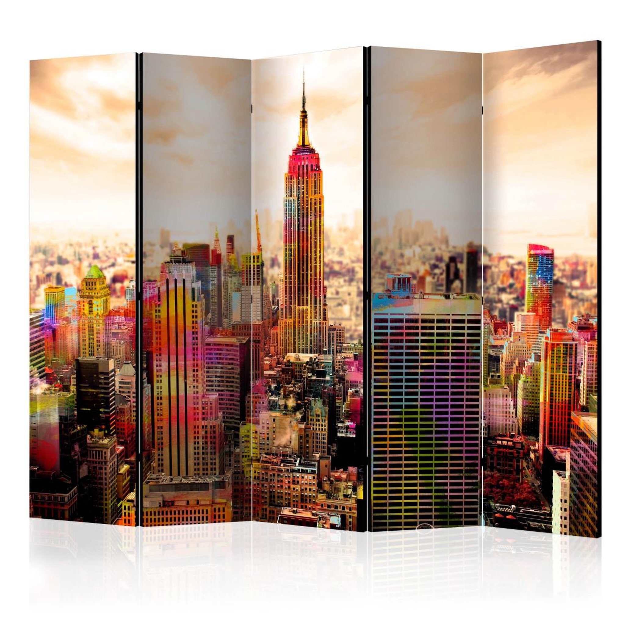 Paris Prix Paravent 5 volets  colors of new york city iii  172x225cm