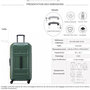 Voir la diapositive 2 : Delsey Grande valise XL rigide Trunk Rempart TSA polycarbonate 79.5cm