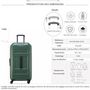 Voir la diapositive 2 : Delsey Grande valise XL rigide Trunk Rempart TSA polycarbonate 79.5cm