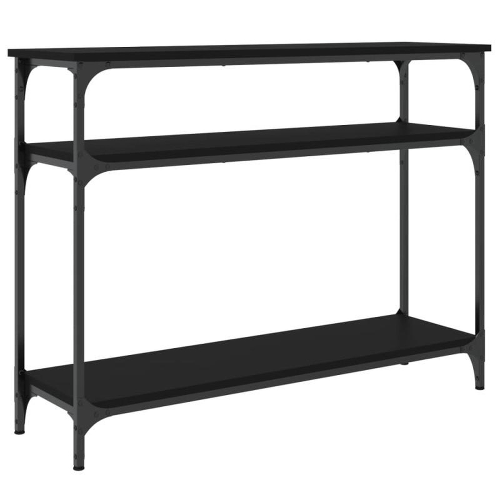 Voir la diapositive 6 : VIDAXL Table console noir 100x29x75 cm bois d ingénierie