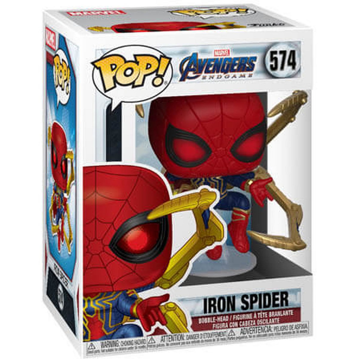 Figurine Pop Iron Spider avec Nano Gant Marvel