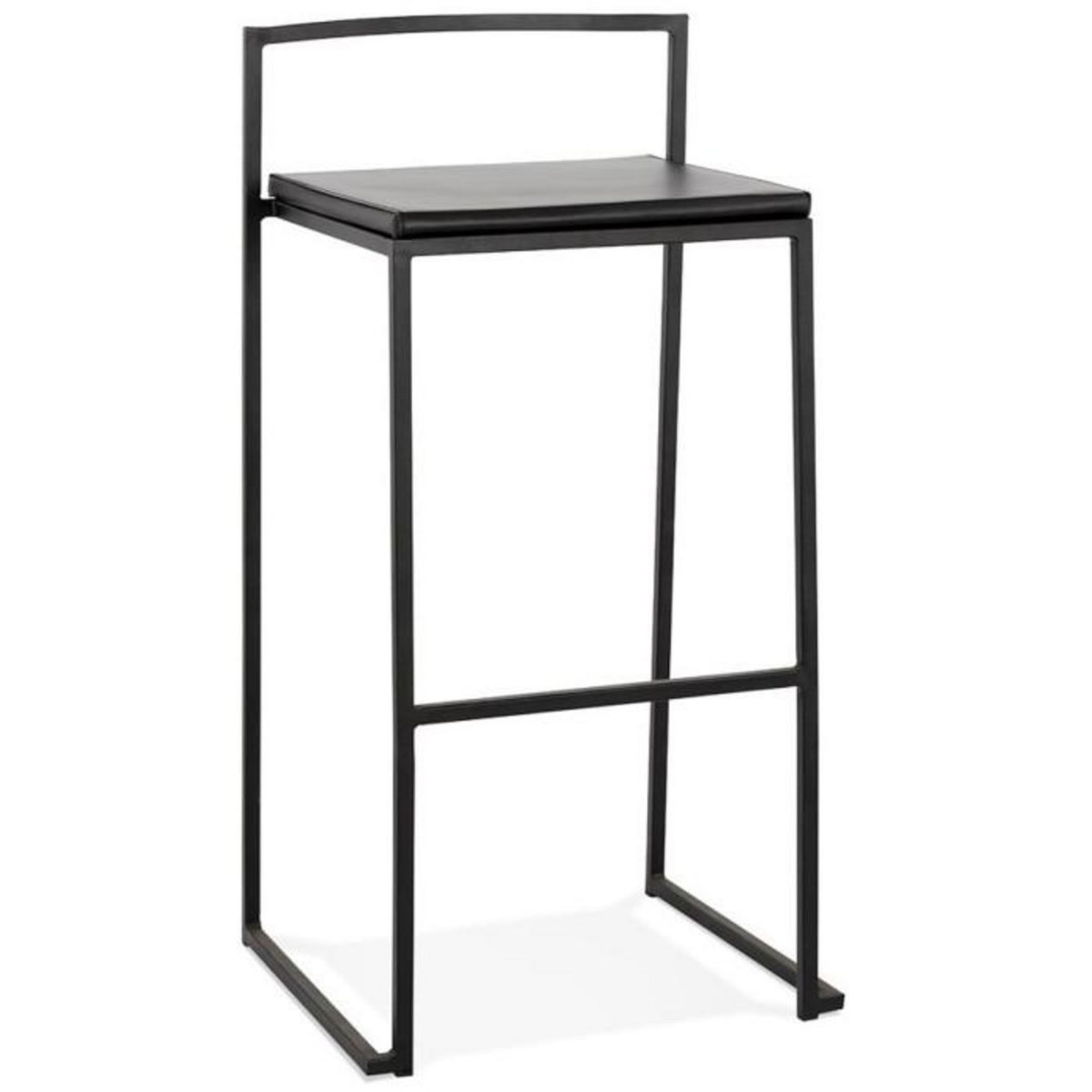 Paris Prix Tabouret de Bar Design Industriel  Line  87cm Noir