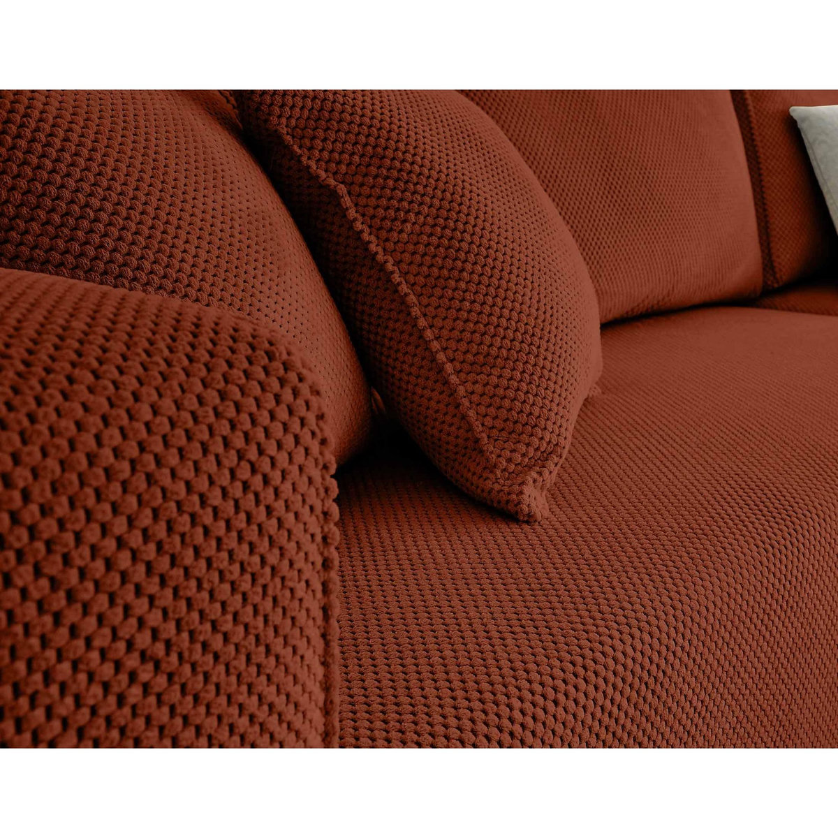 BEST MOBILIER Topaze - canapé d'angle réversible - 4 places - convertible avec coffre - en velours texturé