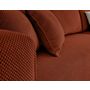 Voir la diapositive 4 : BEST MOBILIER Topaze - canapé d'angle réversible - 4 places - convertible avec coffre - en velours texturé