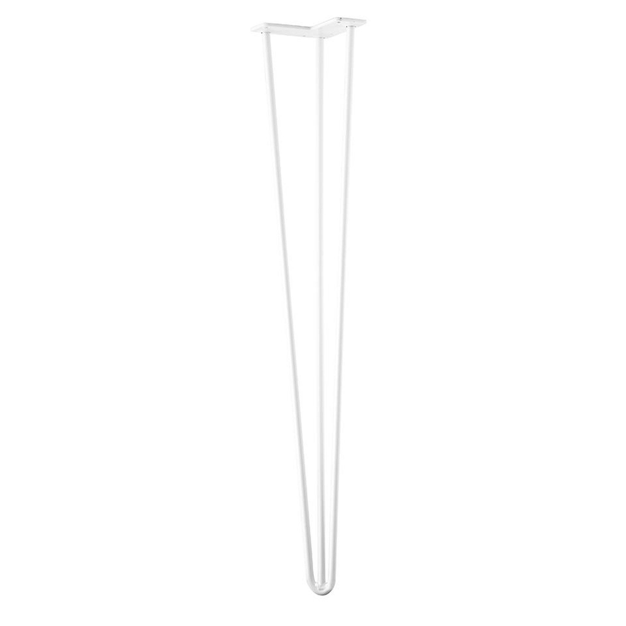 CENTRALE BRICO Pied de table ts003 710mm blanc brillant