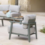 Voir la diapositive 2 : HESPERIDE Fauteuil de salon de jardin en aluminium PULPY - Vert laurier