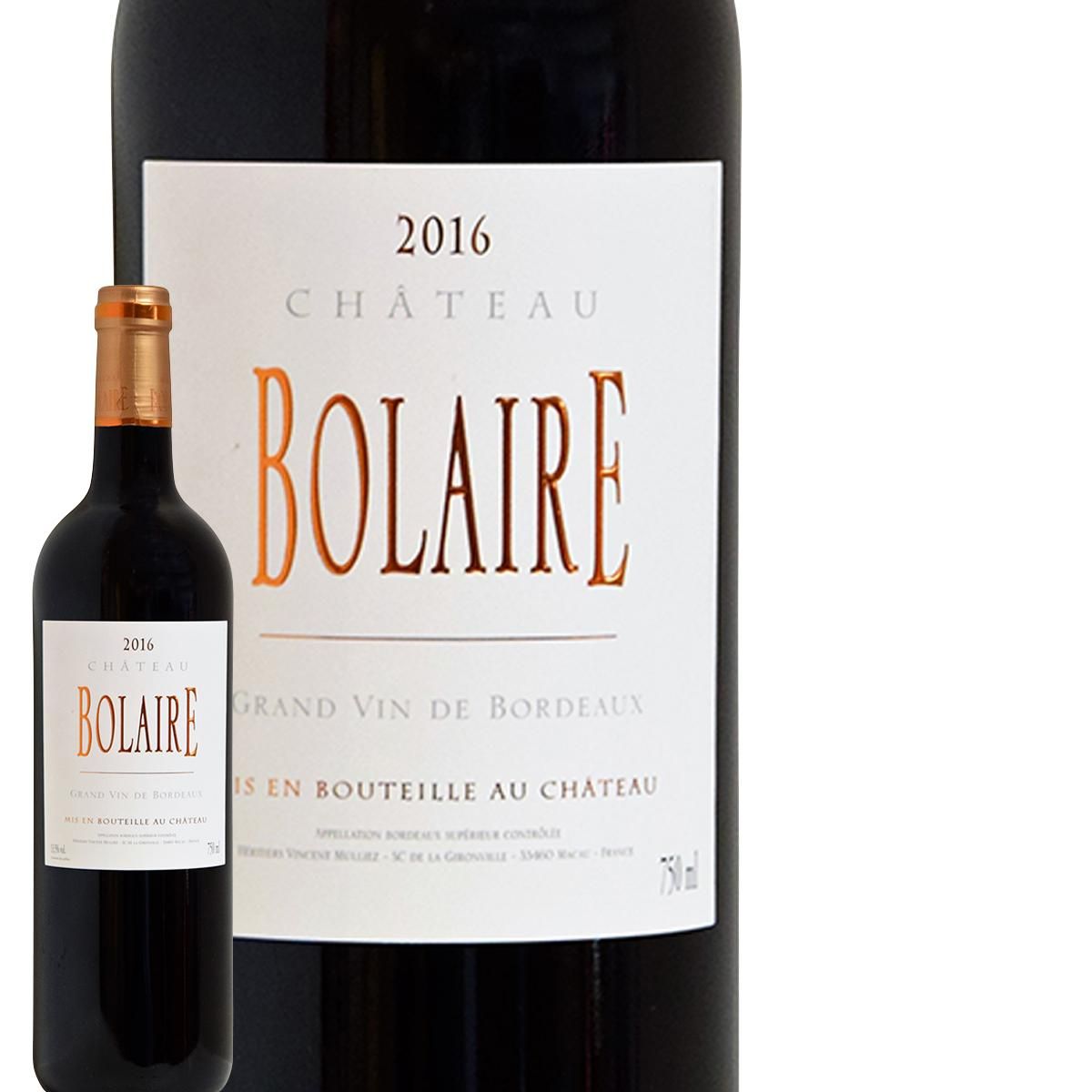 Château Bolaire Bordeaux Supérieur Rouge 2016