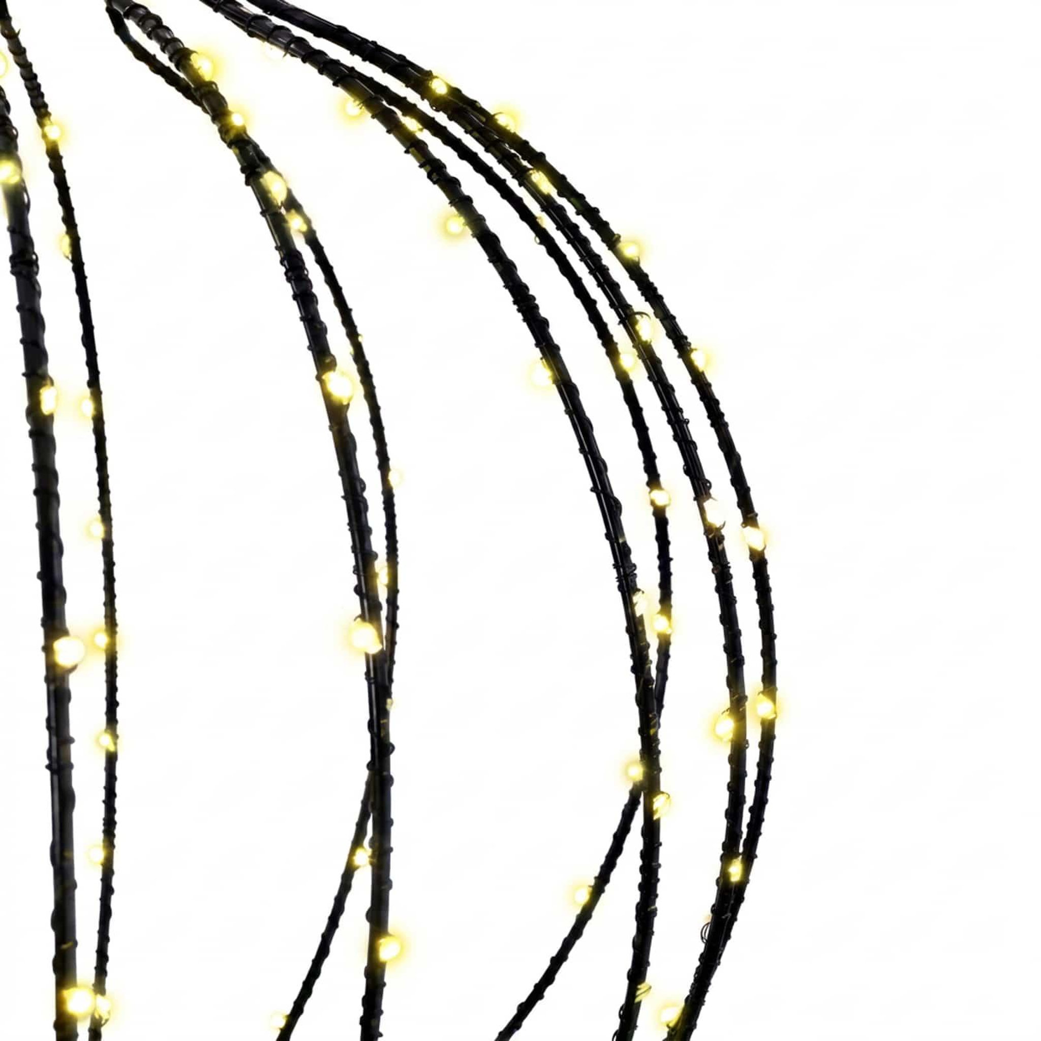 Voir la diapositive 6 : VIDAXL Lumiere de finial de Noël 320 LED Blanc chaud Ø 40 x 75 cm