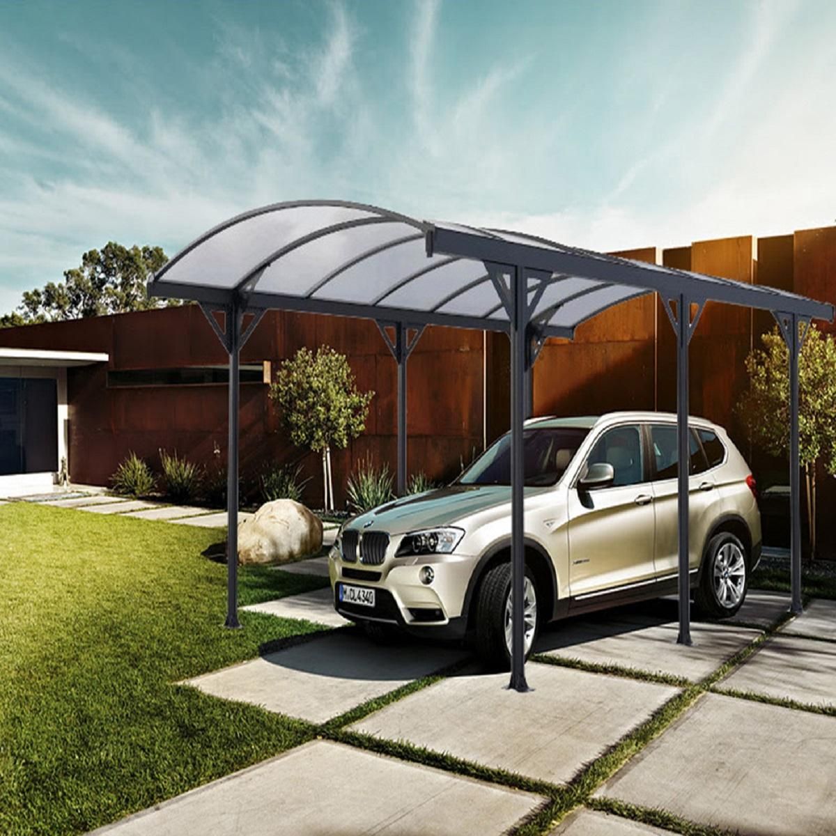 CHALET&JARDIN Carport Aluminium - Anthracite - 15m² - SUNNY