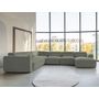 Voir la diapositive 2 : BEST MOBILIER Felix - canapé modulable panoramique d'angle gauche 7 places en tissu texturé