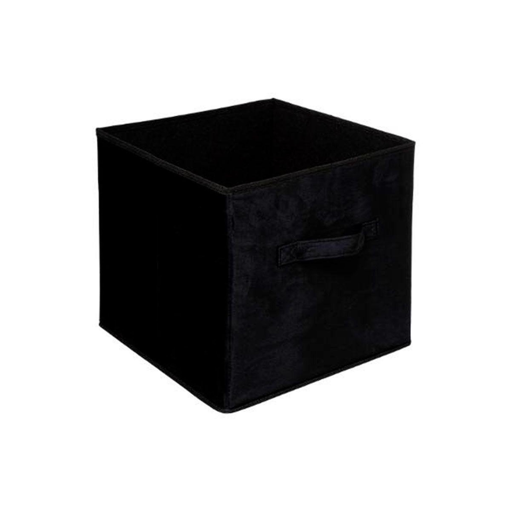 FIVE Boîte de rangement carrée velours  mix n'modul  31x31cm noir