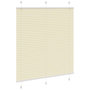 Voir la diapositive 3 : VIDAXL Store plisse creme 120x150cm largeur du tissu 119,4cm polyester