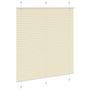 Voir la diapositive 3 : VIDAXL Store plisse creme 120x150cm largeur du tissu 119,4cm polyester