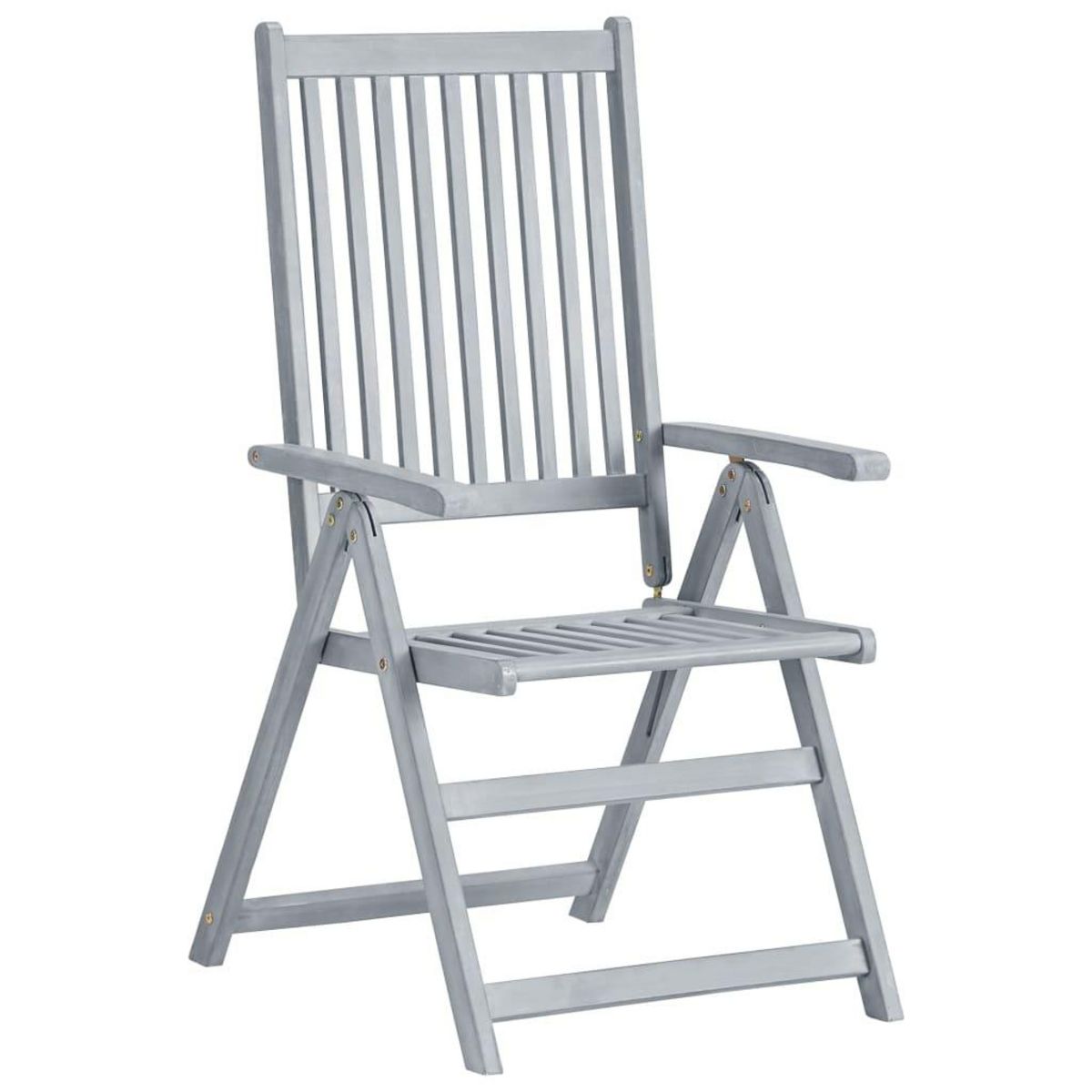 VIDAXL Chaises inclinables de jardin lot de 6 et coussins Bois acacia