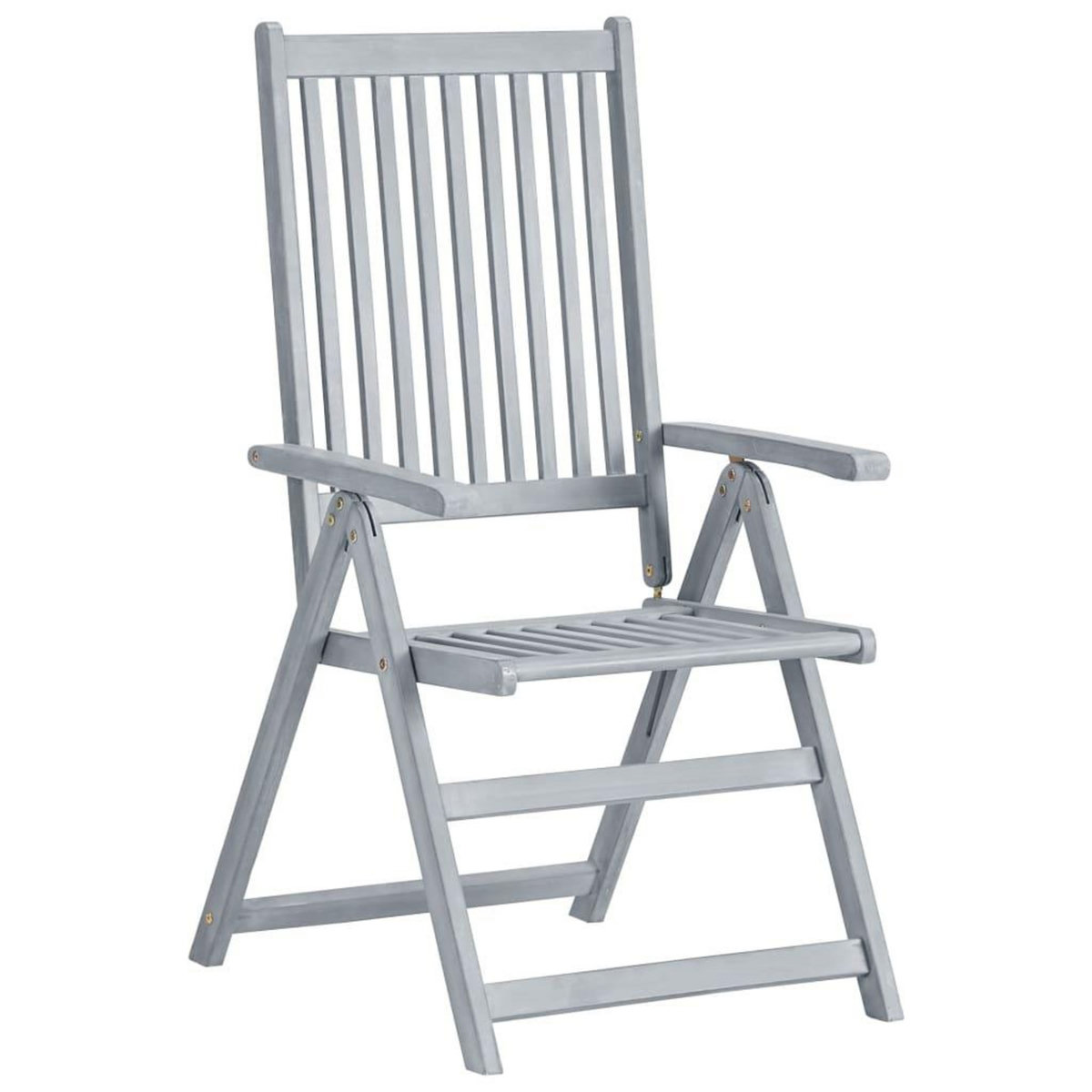 VIDAXL Chaises inclinables de jardin lot de 6 et coussins Bois acacia