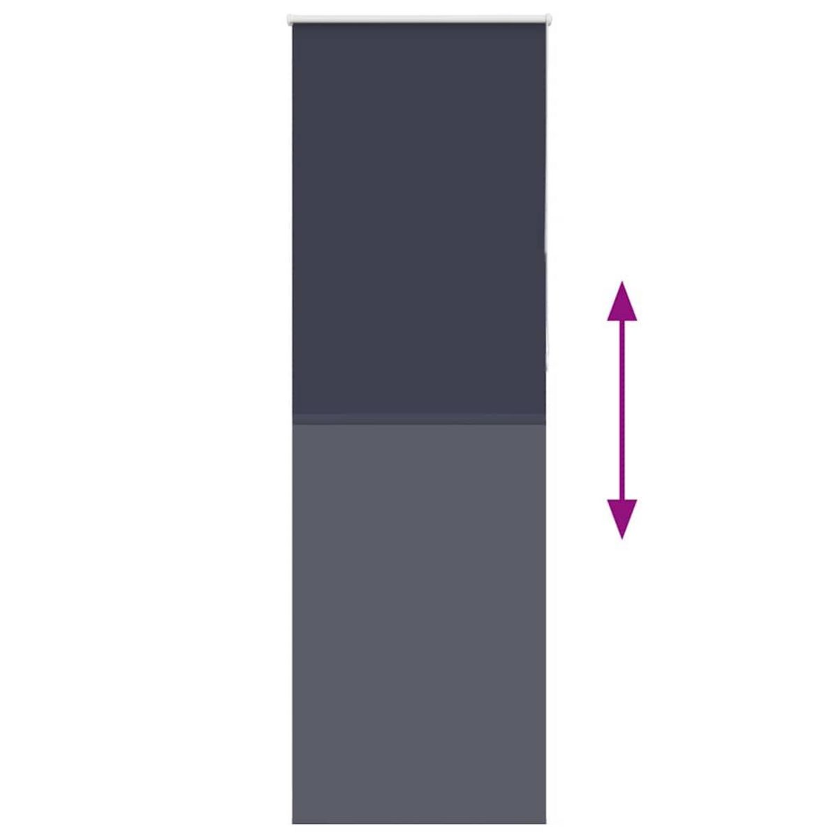 VIDAXL Store enrouleur occultant largeur du tissu 65,7 cm polyester