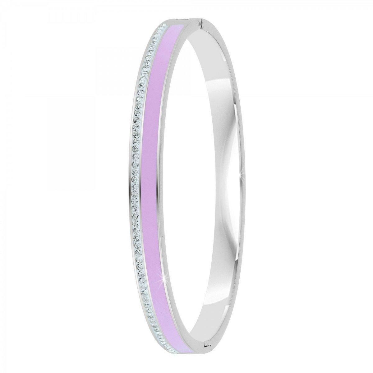 SC CRYSTAL Bracelet en Résine colorée ayant un aspect proche de l'Email orné de Cristaux scintillants par SC Crystal