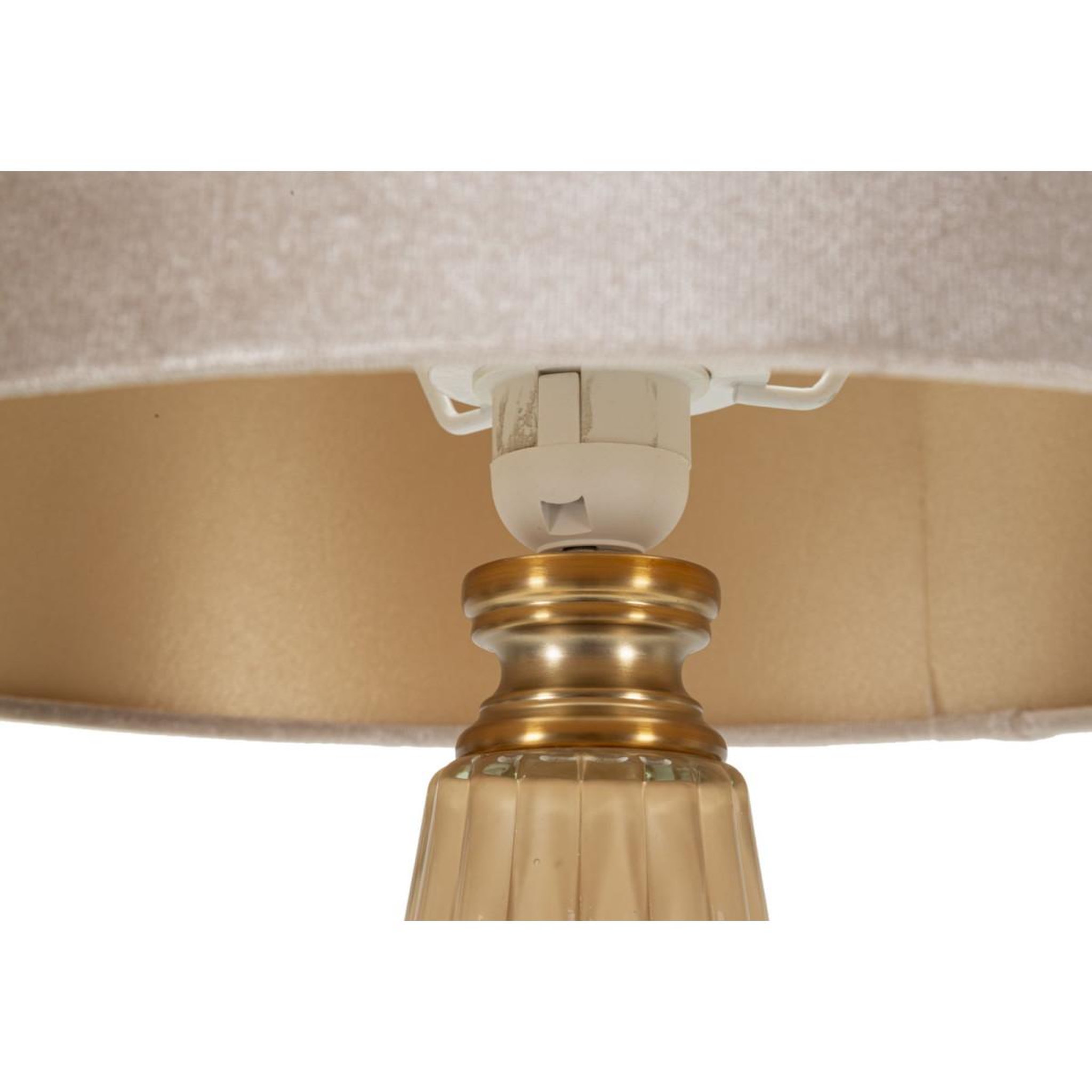 Voir la diapositive 3 : Paris Prix Lampe à poser  perly  68cm perle & or