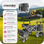 Voir la diapositive 3 : tectake Chariot de jardin et de transport pliable avec toit gris