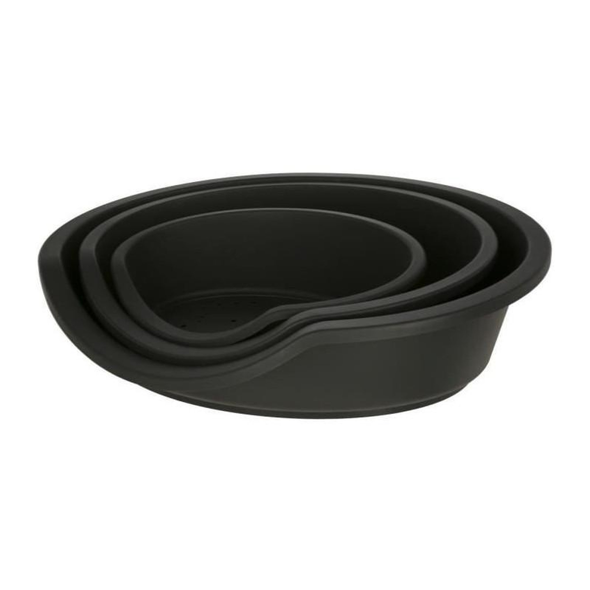 Voir la diapositive 2 : KERBL Corbeille - KERBL - Dreamer - Noir - Plastique recyclé - 80x60x25cm