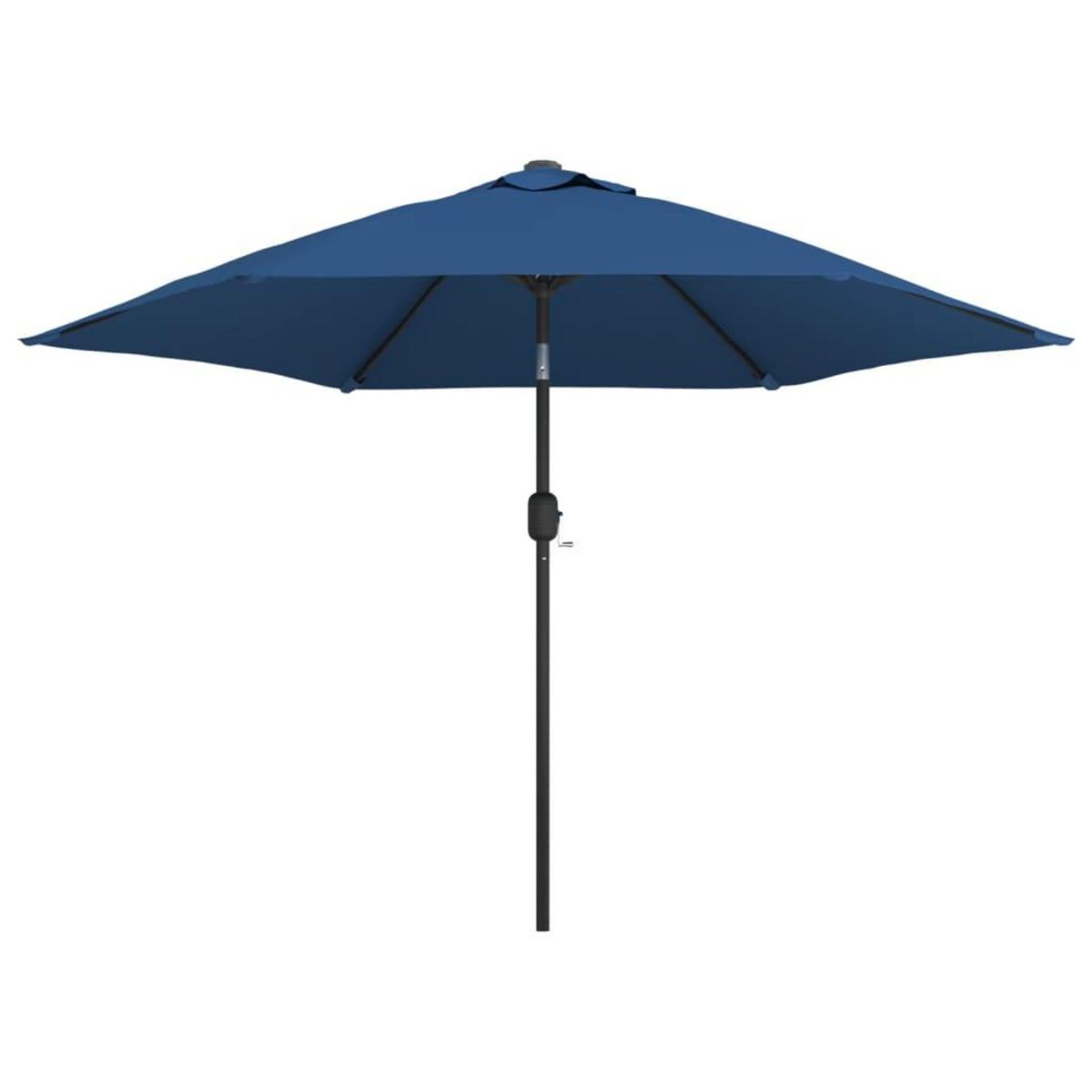 VIDAXL Parasol d'exterieur avec poteau en metal 300 cm Azure