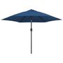 Voir la diapositive 2 : VIDAXL Parasol d'exterieur avec poteau en metal 300 cm Azure
