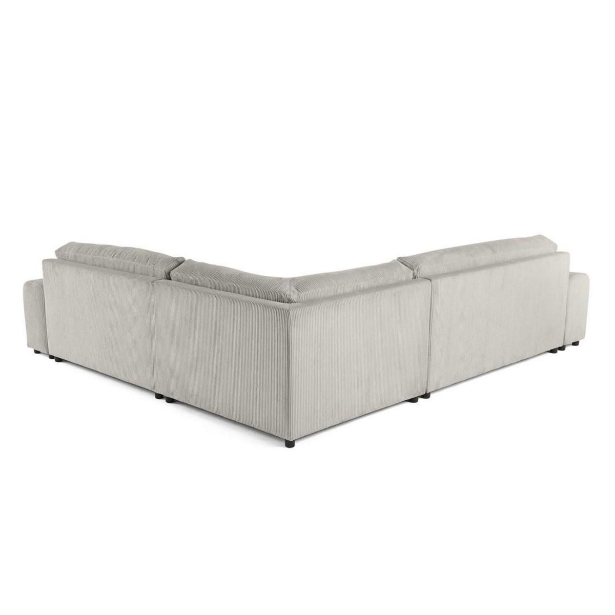 LISA DESIGN Garance - canapé modulable d'angle droit - 5 places - en velours côtelé