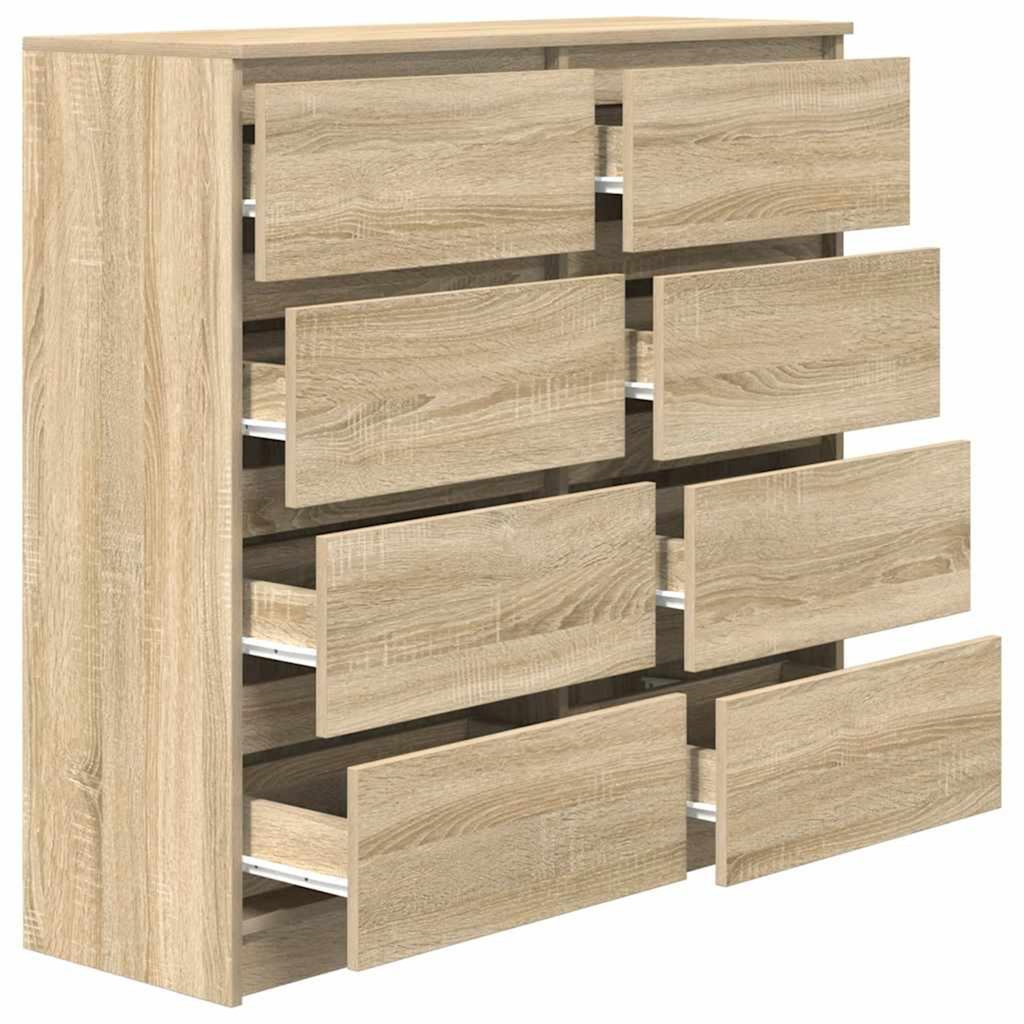 Voir la diapositive 5 : VIDAXL Buffet chene sonoma 100x35x99 cm bois d'ingenierie