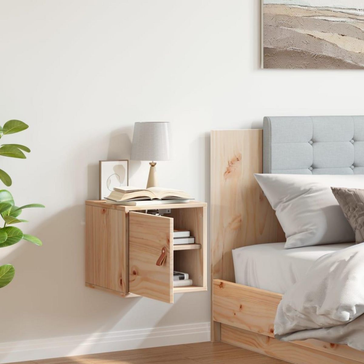 VIDAXL Armoire murale 31,5x30x30 cm Bois de pin massif