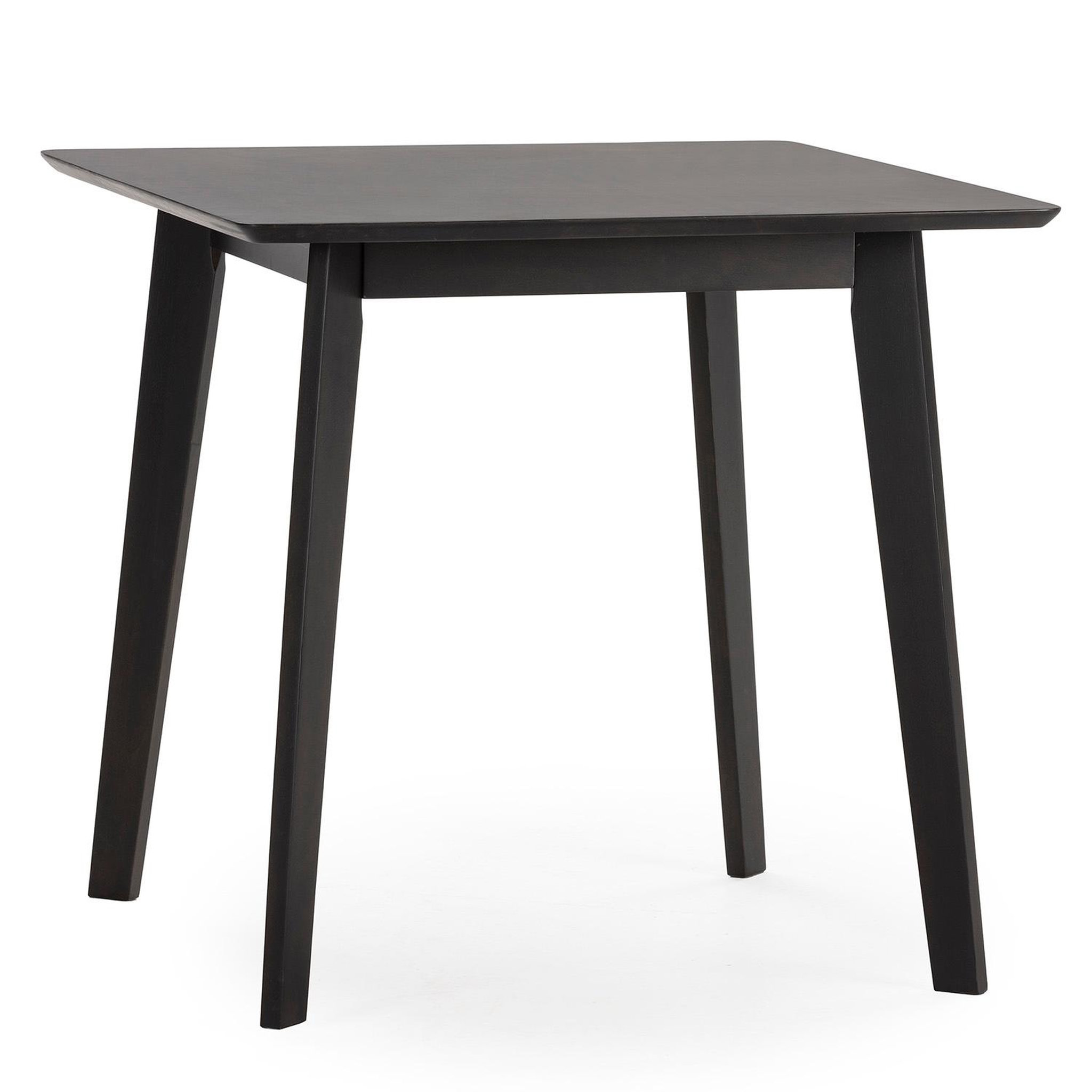 VS VENTA-STOCK Table à manger Pomago 80x80 cm Couleur Noir