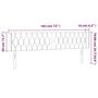 Voir la diapositive 6 : VIDAXL Tete de lit a LED Gris clair 183x16x78/88 cm Tissu