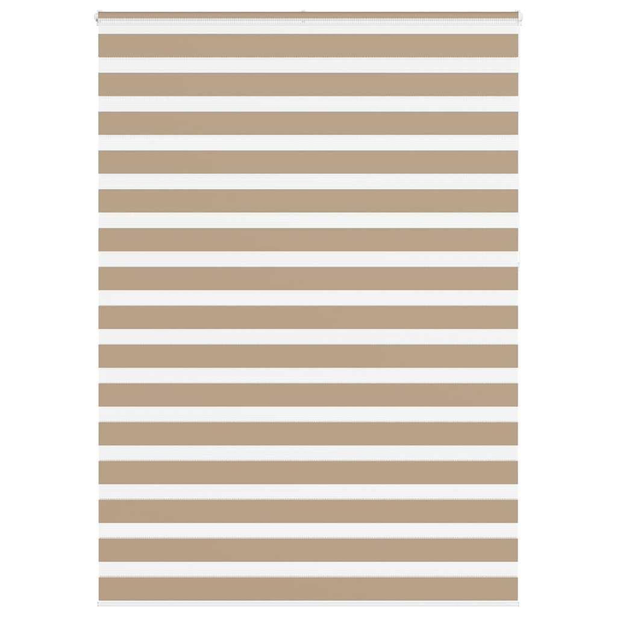 VIDAXL Store zebre marron sable largeur du tissu 150,9 cm polyester
