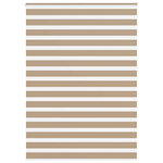 VIDAXL Store zebre marron sable largeur du tissu 150,9 cm polyester
