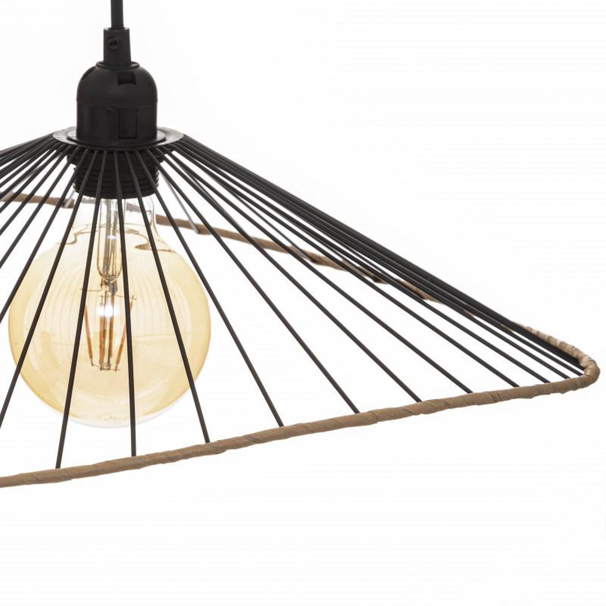 Voir la diapositive 3 : ATMOSPHERA Suspension filaire  alara  métal filaire diamètre 45 cm atmosphera - noir -