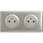 Legrand Celiane solution 2 prises titane
