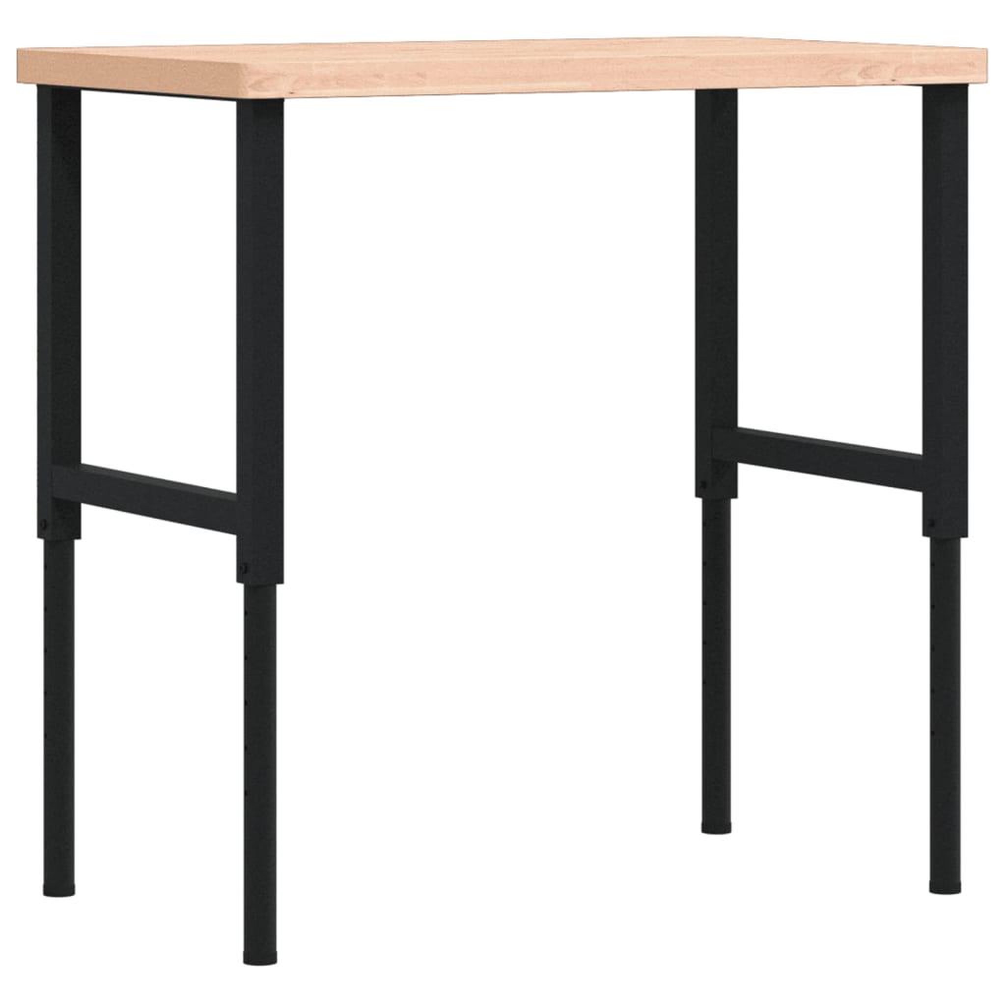 Voir la diapositive 2 : VIDAXL Etabli 100x60x(73-99,5) cm bois massif de hetre rectangulaire