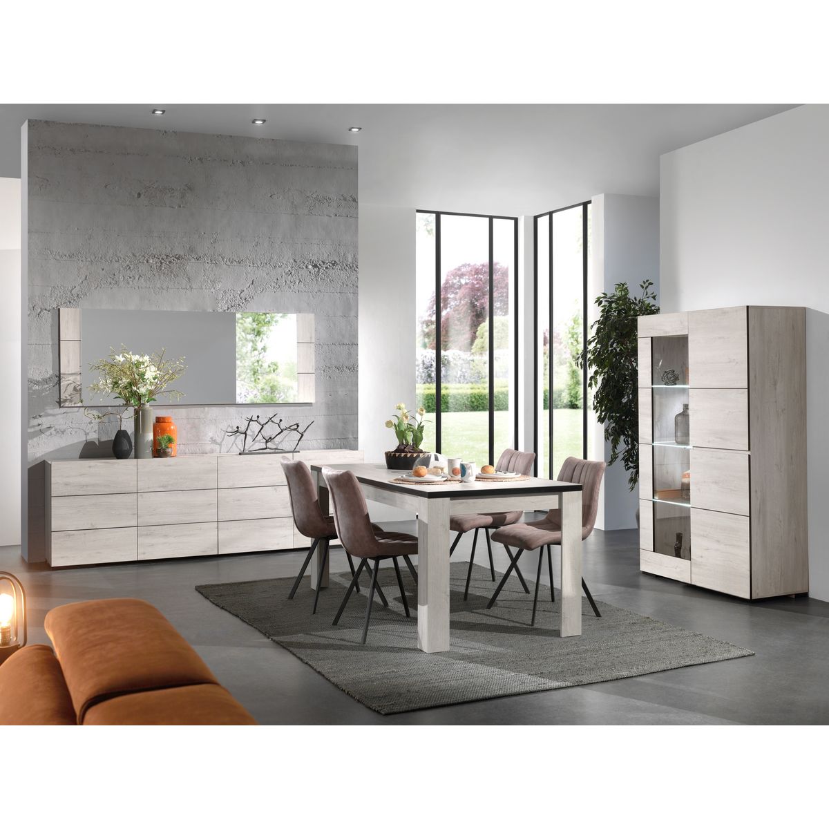 Buffet moderne 4 portes  L240cm ALBA